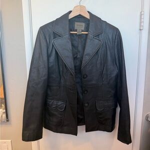 Vintage Black Leather Jacket
